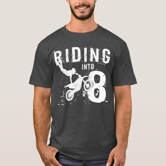 Riding in acht jaar oud 8e verjaardag t-shirt (Voorkant)