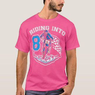 Riding in acht jaar oude 8e verjaardag t-shirt