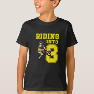 Riding in acht jaar oude 8e verjaardag t-shirt