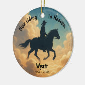 Riding in Heaven Personalized Christmas Ornament (Links)