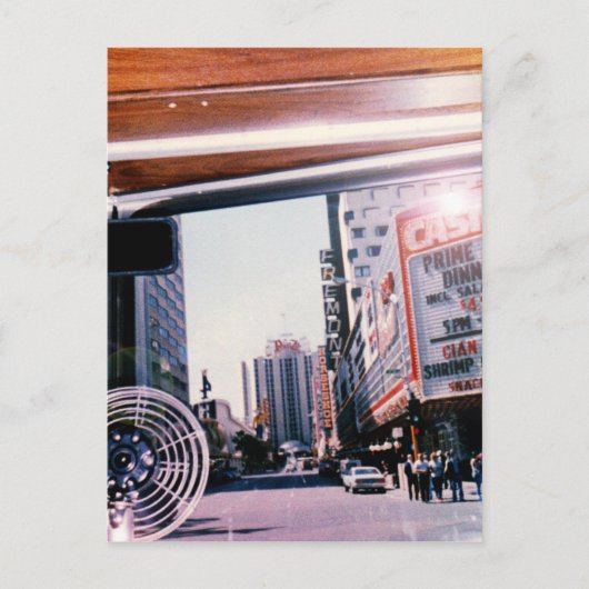 Riding in Vegas Briefkaart (Voorkant)