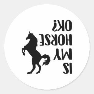 Riding is mijn paard OK Equestrian Arabian Dressag Ronde Sticker