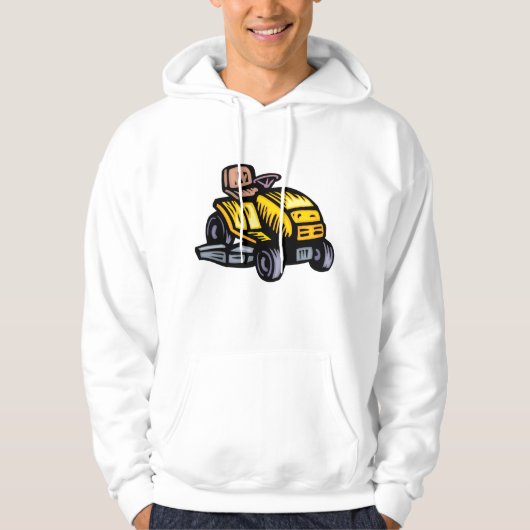 Riding Lawn Mower Mannen Hoodie (Voorkant)