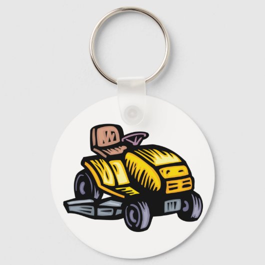 Riding Lawn Mower Sleutelhanger (Voorkant)