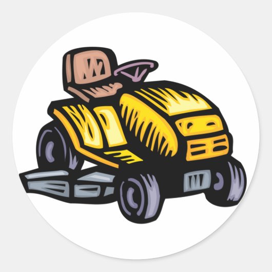Riding Lawn Mower Stickers (Voorkant)