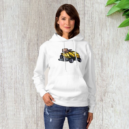 Riding Lawn Mower Vrouwen Hoodie