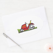 RIDING LAWNMOWER OVALE STICKER (Envelop)