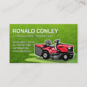 Riding Lawnmower | Verzorging voor eigen gebruik Visitekaartje (Voorkant)