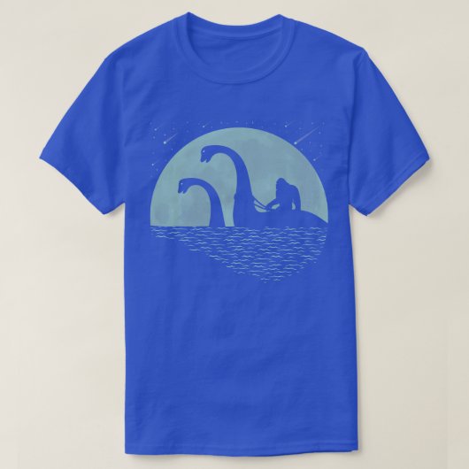 Riding Loch Ness Monster T-shirt (Design voorkant)