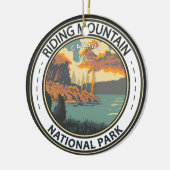 Riding Mountain National Park Canada  Badge Keramisch Ornament (Links)