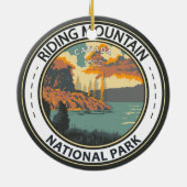Riding Mountain National Park Canada  Badge Keramisch Ornament (Achterkant)