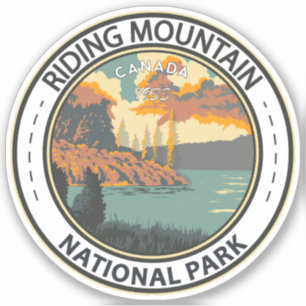 Riding Mountain National Park Canada  Badge Sticker