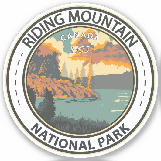 Riding Mountain National Park Canada  Badge Sticker (Voorkant)