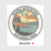 Riding Mountain National Park Canada  Badge Sticker (Vel)