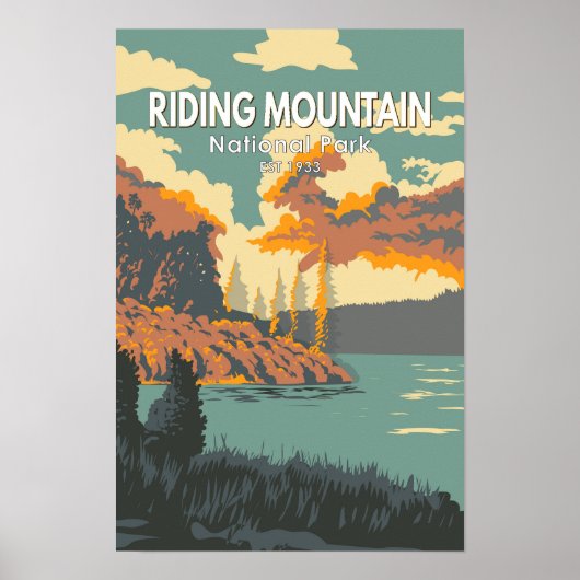 Riding Mountain National Park Canada Oud Poster (Voorkant)