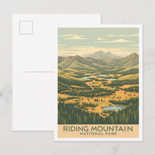 Riding Mountain National Park Canada Reizen Briefkaart (Voorkant / Achterkant)