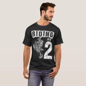 Riding naar 2 jaar oude tweede geboorte jongen Dir T-shirt (Voorkant volledig)