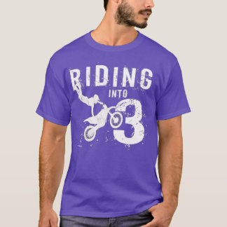 Riding naar 3 jaar oude derde verjaardag t-shirt