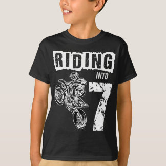 Riding naar 7 jaar oude 7e verjaardag t-shirt