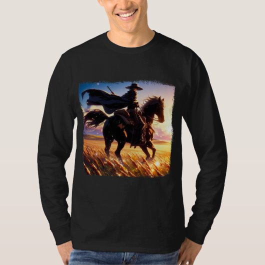 Riding on the horizon  t-shirt (Voorkant)
