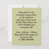 Riding Shotgun Westerne uitnodiging (Achterkant)