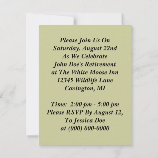 Riding Shotgun Westerne uitnodiging (Achterkant)