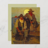 Riding Shotgun Westerne uitnodiging (Voorkant / Achterkant)