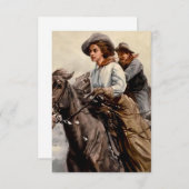 "Riding the Range" door WHD Koerner Bedankkaart (Voorkant / Achterkant)