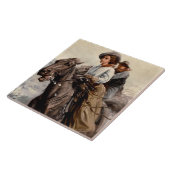 "Riding the Range" door WHD Koerner Tegeltje (Zijkant)