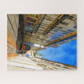 Riding the Tram-Lissabon, Portugal Puzzle Legpuzzel (Horizontaal)