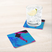 Riding van de melkweg - Scooter Rider Kartonnen Onderzetters (Insitu)