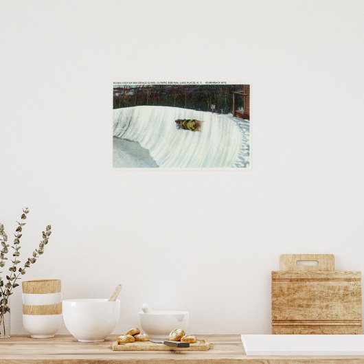 Riding van de Whiteface-curve Poster (Keuken)