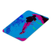 Riding van het galaxy - Scooter Rider Puzzle Magneet (Linkerzijde)