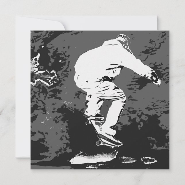 Riding van het Storm - Skateboarder (Voorkant)