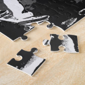 Riding van het Storm - Skateboarder Jigzaag Puzzle Legpuzzel (Zijkant)