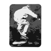 Riding van het Storm - Skateboarder Magneet (Verticaal)