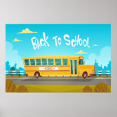 Riding Yellow Bus Poster (Voorkant)