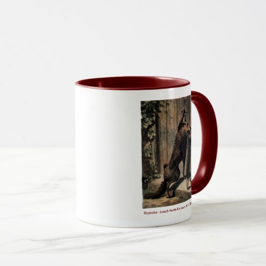 RidingHood de Wolf aan de deur van oma Mok (Voorkant rechts)