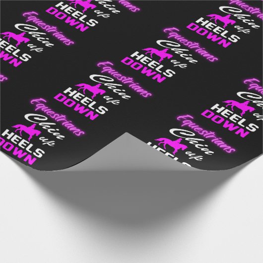 Ridingoffertes voor Equestrian Cadeaupapier (Hoek)