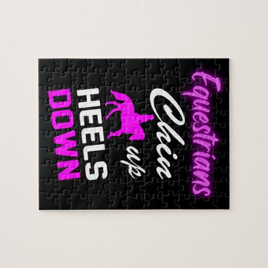 Ridingoffertes voor Equestrian Legpuzzel (Horizontaal)