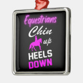 Ridingoffertes voor Equestrian Metalen Ornament (Links)