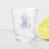 Ridin's met een blaasbare synthgolf-uitloopklep shot glas (Achterkant)