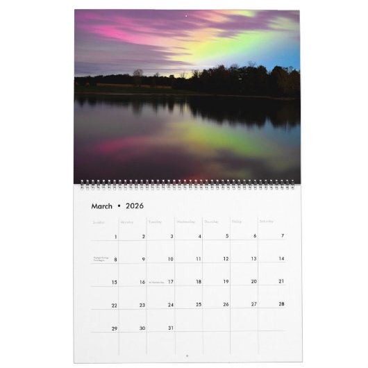 Ridley's Reflections 2026 Calendar Kalender (Mar 2026)