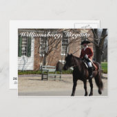 Ridpaarden in Colonial Williamsburg Briefkaart (Voorkant / Achterkant)