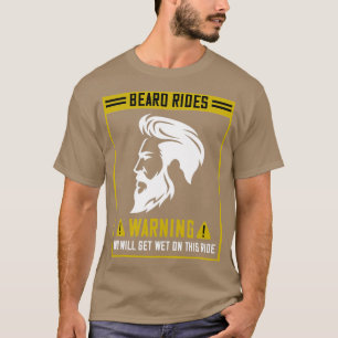 Ridsen op borden Waarschuwing Je wordt nat op deze T-shirt