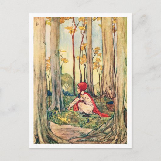  Rie Cramer Little Red Riding Hood Briefkaart (Voorkant)