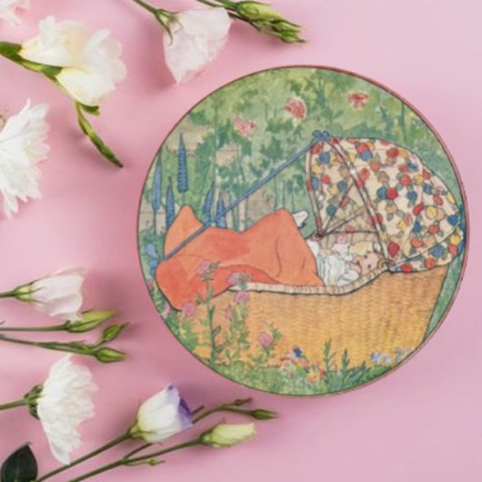  Rie Cramer Nieuwe Baby Ronde Sticker