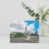 Riebeek-Kasteel Church Uitzicht Zuid-Afrika ZA Briefkaart (Staand voorkant)