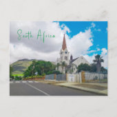 Riebeek-Kasteel Church Uitzicht Zuid-Afrika ZA Briefkaart (Voorkant)