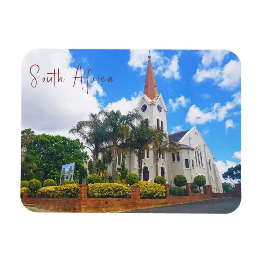 Riebeek-Kasteel Church Uitzicht Zuid-Afrika ZA Magneet (Horizontaal)